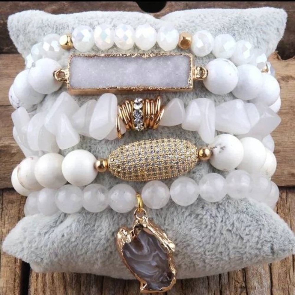 Stone Stack Bracelets